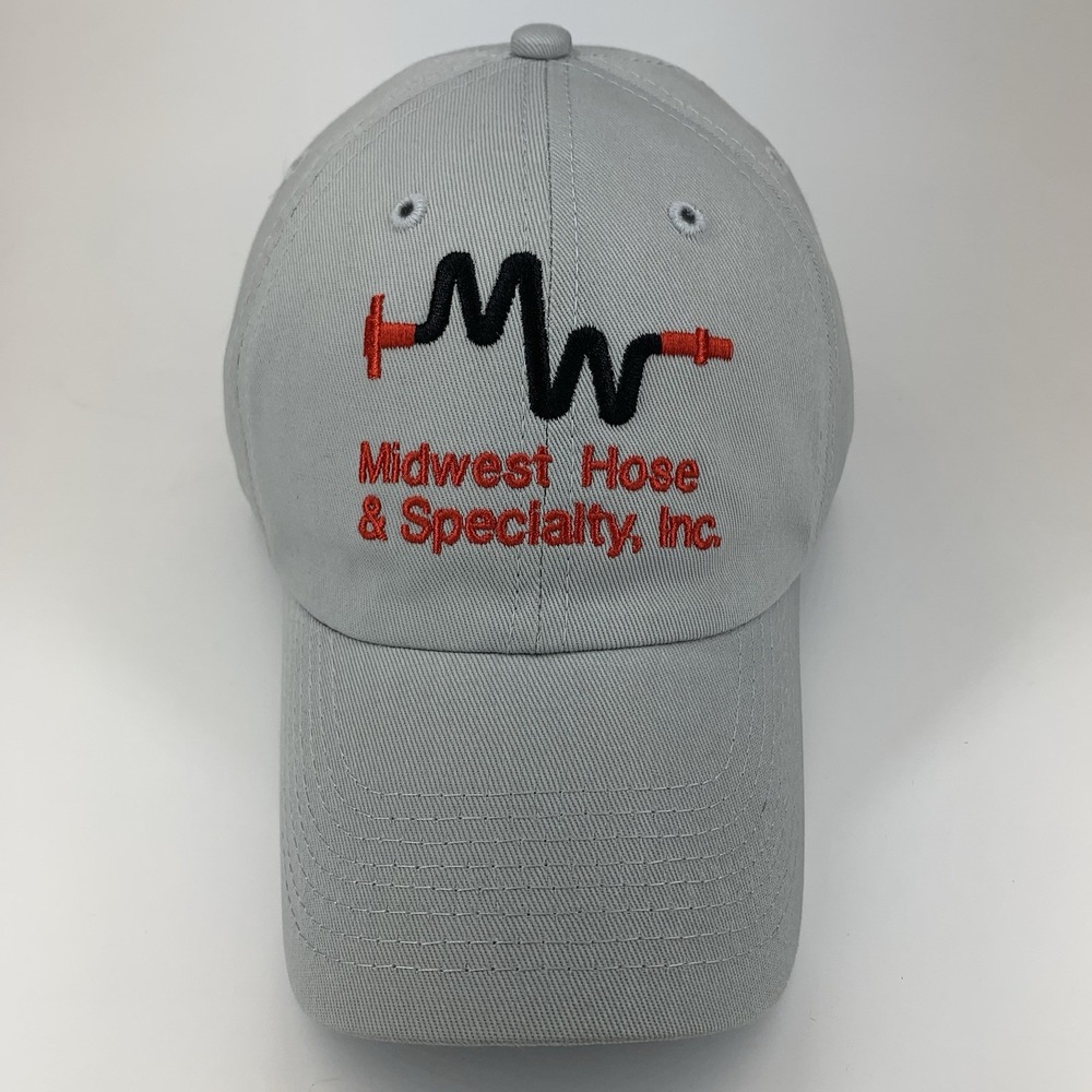 Midwest Hose & Specialty Inc Hat Gray Adjustable OSFA Baseball Cap